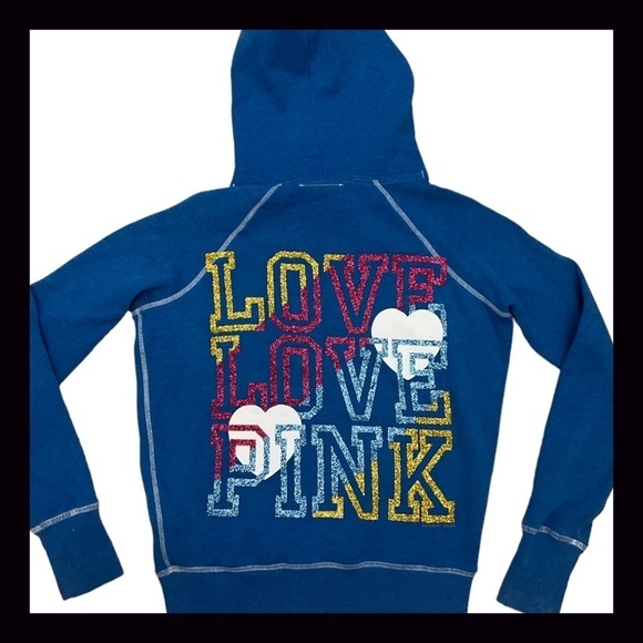 Vintage PINK Blue Rainbow Mega Bling Glitter Matching Set Size Extra Small - Picture 6 of 13